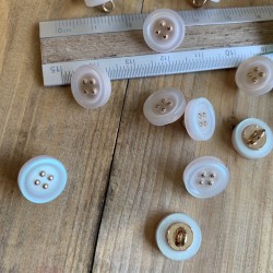 Пуговицы рубашечные с перламутровым эффектом, 11.5 мм