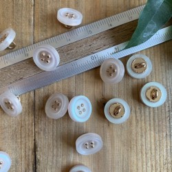 Пуговицы рубашечные с перламутровым эффектом, 11.5 мм