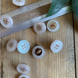 Пуговицы рубашечные с перламутровым эффектом, 11.5 мм