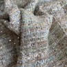 Твид меланжевый в пастельных тонах с мелкими пайетками