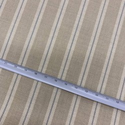 Ткань костюмная светло-бежевая в полоску