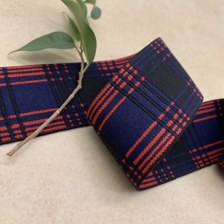 Резинка эластичная для пояса в клетку, 4 см