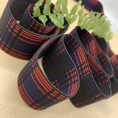 Резинка эластичная для пояса в клетку, 4 см