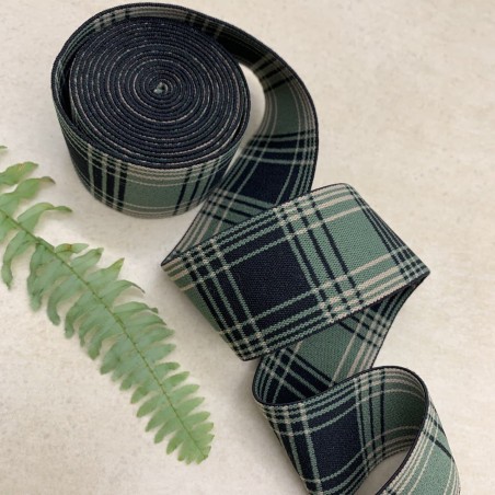 Резинка эластичная для пояса в клетку, 4 см