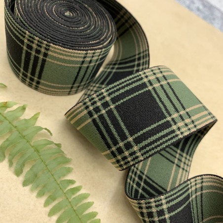 Резинка эластичная для пояса в клетку, 4 см