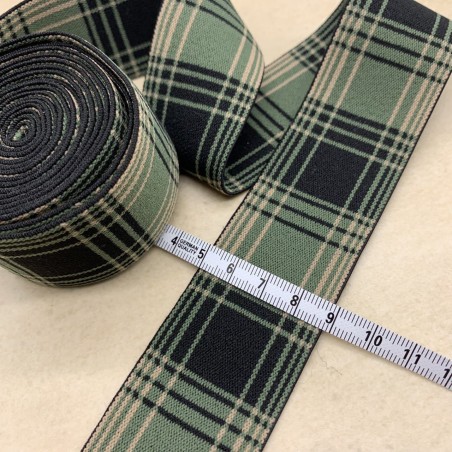 Резинка эластичная для пояса в клетку, 4 см