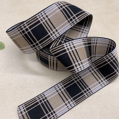 Резинка эластичная для пояса в клетку, 4 см