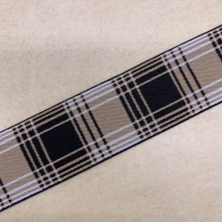Резинка эластичная для пояса в клетку, 4 см