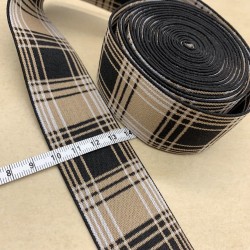 Резинка эластичная для пояса в клетку, 4 см