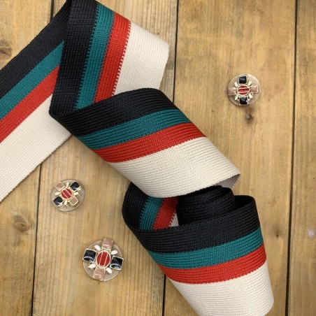 Лампасы трикотажные плотные вискозные матовые, без люрекса, полосатые, 5 см