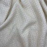 Твид однотонный классический сливочно-молочный с блестящей нитью в тон