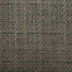 Твид однотонный классический шоколадно-коричневый с блестящей нитью в тон