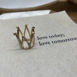 Корона серебристый металл со стразами для декорирования головных уборов