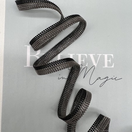 Тесьма мониль двухцветная на клеевой основе,10 мм