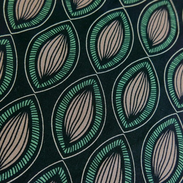 Лен с вискозой принтованный