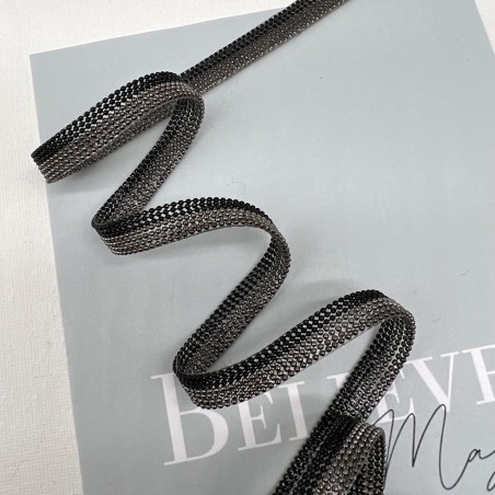 Тесьма мониль двухцветная на клеевой основе,10 мм