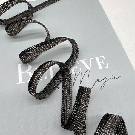 Тесьма мониль двухцветная на клеевой основе,10 мм