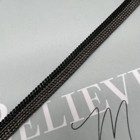 Тесьма мониль двухцветная на клеевой основе,10 мм