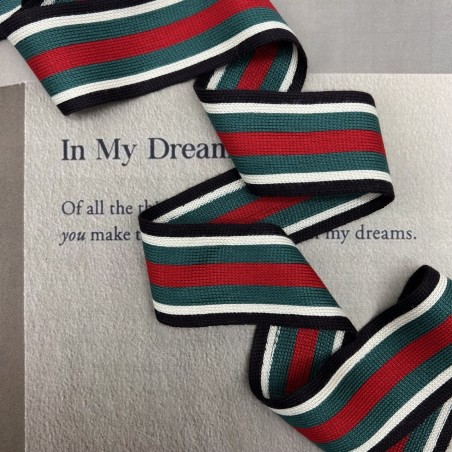 Лампасы трикотажные мягкие вискозные, полосатые, 4 см