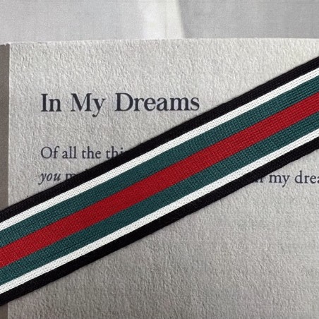 Лампасы трикотажные мягкие вискозные, полосатые, 4 см