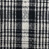 Твид в крупную клетку, черно-молочный