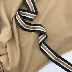 Футер с легким начесом насыщенный бежевый