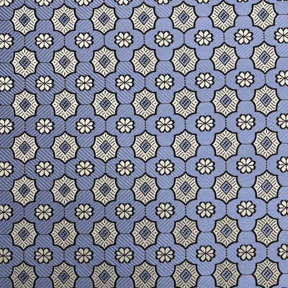 Жаккард сиреневый с геометрически рисунком