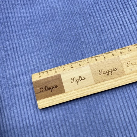 Вельвет хлопковый насыщенного сиреневого цвета