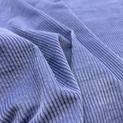 Вельвет хлопковый насыщенного сиреневого цвета