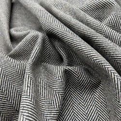 Ткань костюмная ёлочка в коричнево-бежевых тонах