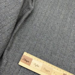 Ткань костюмная ёлочка в коричнево-бежевых тонах