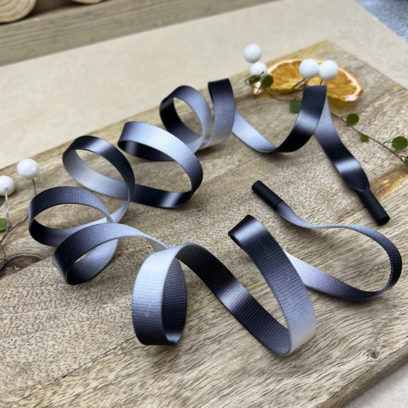 Шнурки трикотажные кругловязаные матовые с эффектом тай-дай