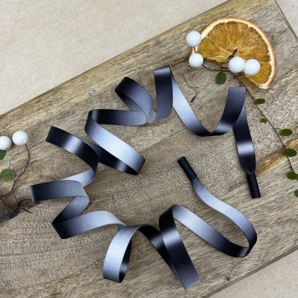 Шнурки трикотажные кругловязаные матовые с эффектом тай-дай