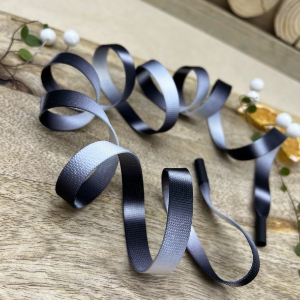 Шнурки трикотажные кругловязаные матовые с эффектом тай-дай