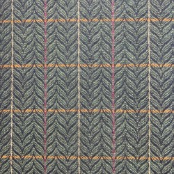 Ткань пальтово-костюмная темно-зелёная с рисунком