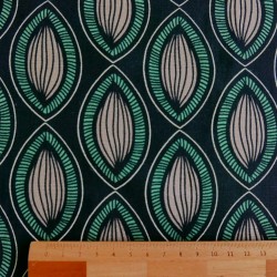 Лен с вискозой принтованный