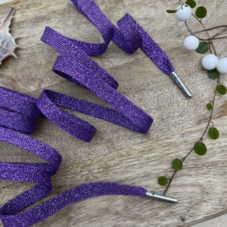 Шнурки трикотажные кругловязаные с люрексом