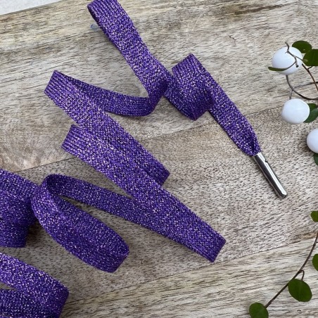 Шнурки трикотажные кругловязаные с люрексом