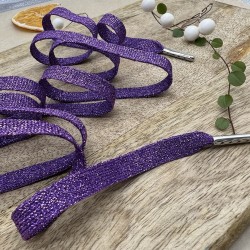 Шнурки трикотажные кругловязаные с люрексом