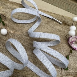 Шнурок трикотажный кругловязаный с люрексом, 10 мм