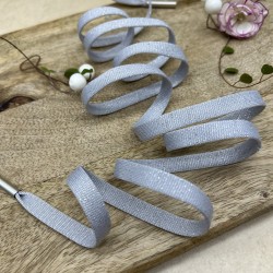 Шнурок трикотажный кругловязаный серый с люрексом, 10 мм