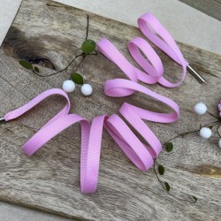 Шнурок трикотажный кругловязаный ярко-розовый матовый, 10 мм