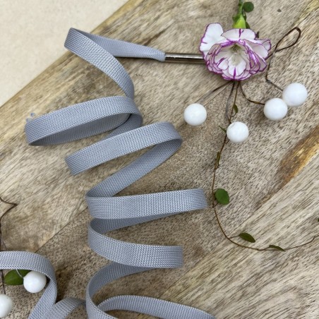 Шнурок трикотажный кругловязаный светло-серый матовый, 10 мм