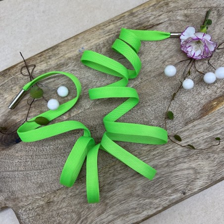 Шнурок трикотажный кругловязаный ярко-зеленый матовый, 10 мм