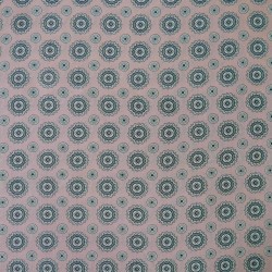 Шёлк нежно- розовый  с геометрическими ажурными кругами