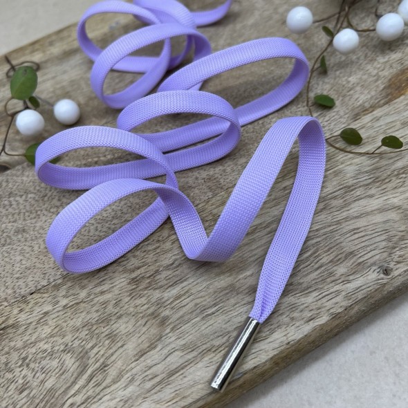 Шнурок трикотажный кругловязаный ярко-сиреневый матовый, 10 мм