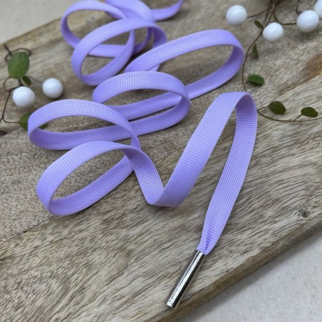 Шнурок трикотажный кругловязаный ярко-сиреневый матовый, 10 мм