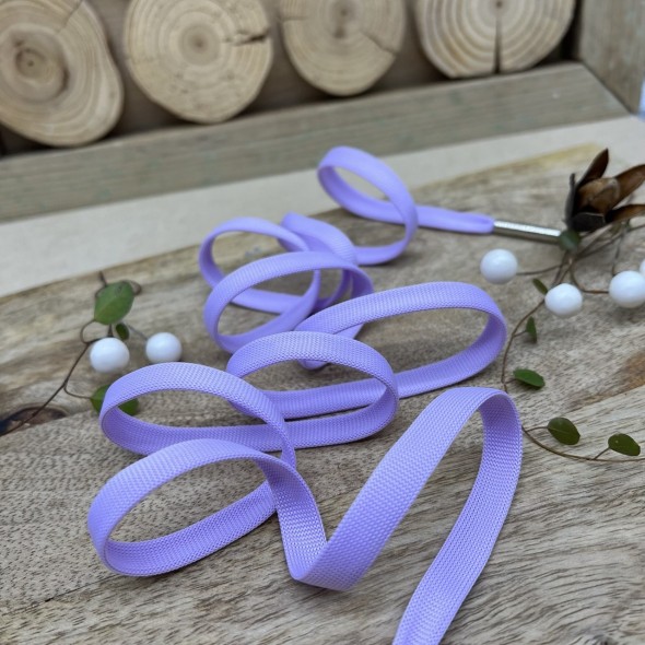 Шнурок трикотажный кругловязаный ярко-сиреневый матовый, 10 мм
