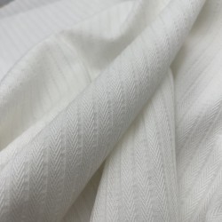 Ткань хлопок с модалом структурная полоска косичка