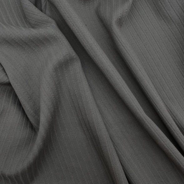 Ткань хлопок с модалом цвета хаки структурная полоска косичка